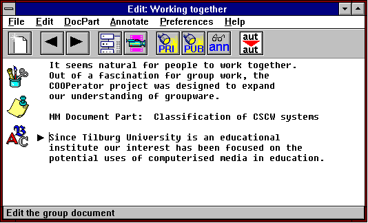 Figure: COOPerator's editor