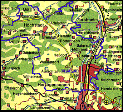 Erlangen und Umgebung