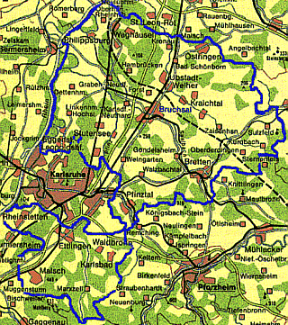 Karlsruhe-Land und Umgebung