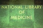 Gilded National Library of Medicine title carved into granite slab at the entrance of the NLM (photograph, 8-bit color, GIF87 format, 98 pixels high, 153 pixels wide, 10259 bytes)