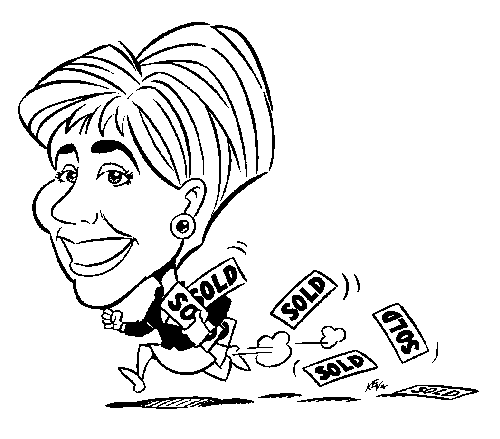 Julie P. Caricature