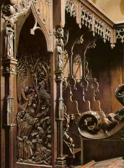 Choir stalls: Sacrifice of Isaac