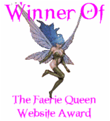 A royal award! Thank you Faerie Queen!