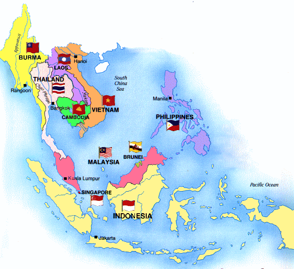 Map of South-East Asia