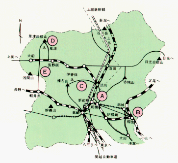 群馬県地図