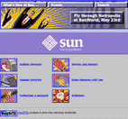 Miniature of May 1995 home page with lots of small icons