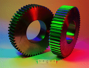 Colored gears